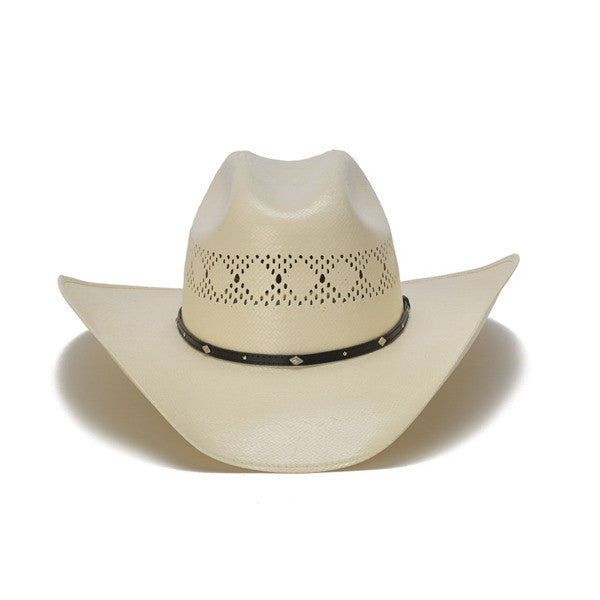 Stampede Hats - 50X Shantung Cowboy Hat with Diamond Conchos - Front