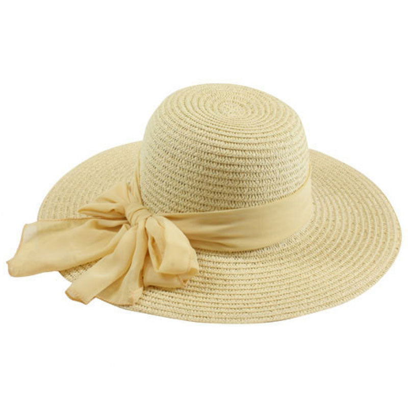 California Hat Company - Beige Poly Toyo Sun Hat