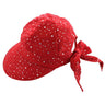 California Hat Company - Red Sparkle Scoop Hat