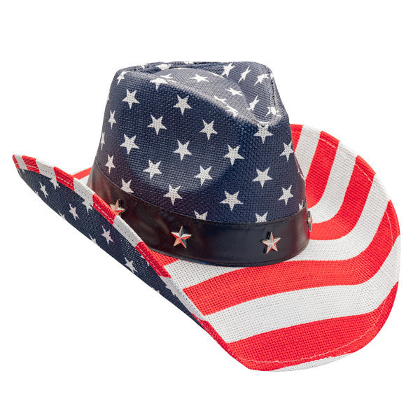 California Hat Company - American Flag Cowboy Hat - Opposite Side