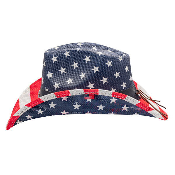 California Hat Company - American Flag Cowboy Hat - Side