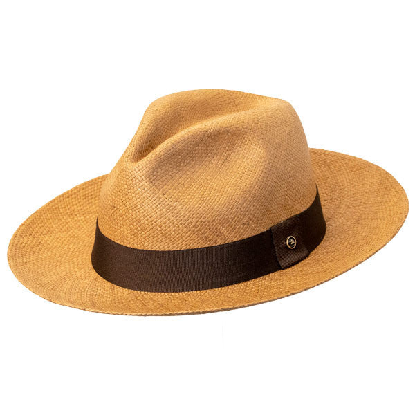 Austral Hats - Light Brown Panama Hat with Brown Band