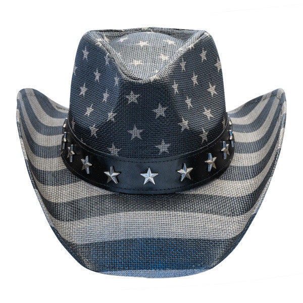 California Hat Company Freedom Star American Flag Cowboy Hat