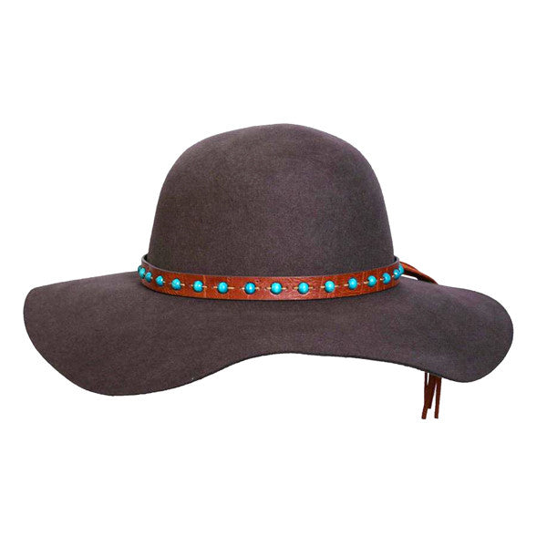 Conner - 1970 Floppy Wool Hat in Chocolate - Full View