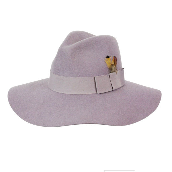 Conner - Allison Floppy Wool Hat in Lilac - Full View