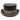 Conner - Low Crown Steam Punk Top Hat in Black - Front