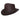 Conner Streetwise Leather Fedora in Brown - Full View