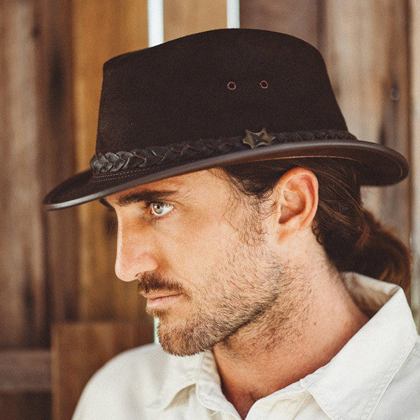 Conner Streetwise Leather Fedora - Stock Guy
