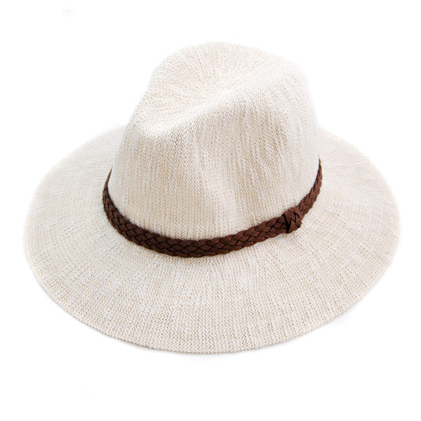San Diego Hat Company - Ivory Knit Fedora