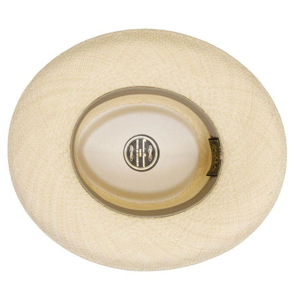 Scala - Grade 3 Panama Gambler Hat - Inside