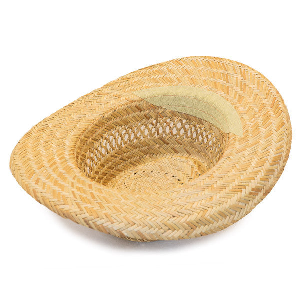 Dorfman Pacific - Murray Rush Gambler Straw Sun Hat - Bottom, Inside, Inner Sweatband