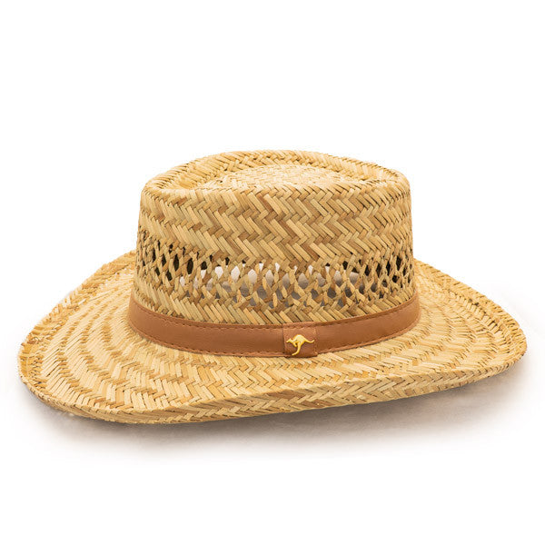 Rush Gambler Straw Sun Hat | Dorfman Pacific – Hats Unlimited display picture 3