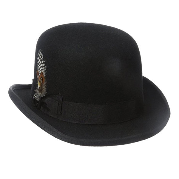 Dorfman Pacific Stacy Adams Classic Bowler Hat Hats Unlimited