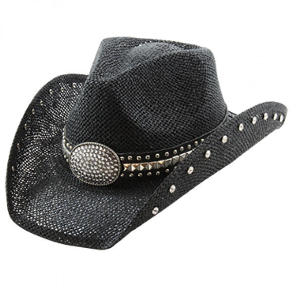 California Hat Company - Black Studded Cowboy Hat