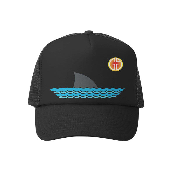 Grom Squad - Sharky Black Toddler Trucker Hat