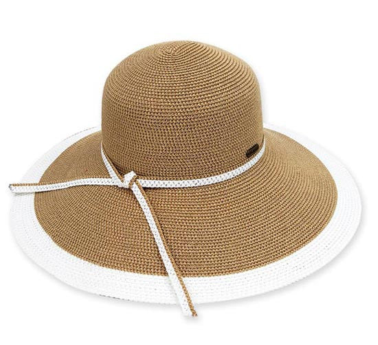 Sun 'N' Sand - White Adona Big Brim Sun Hat