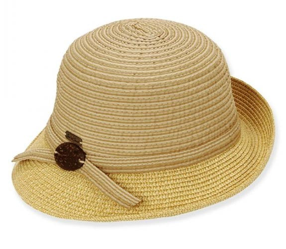 Sun 'N' Sand - Natural Asymmetrical Cloche Hat