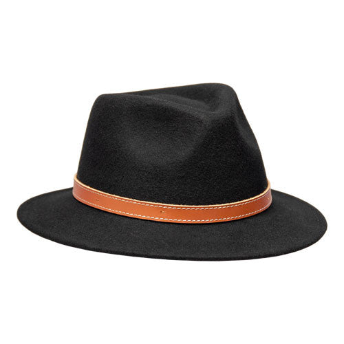 Saint Martin - Short Brimmed Wool Safari Hat (Profile Side)