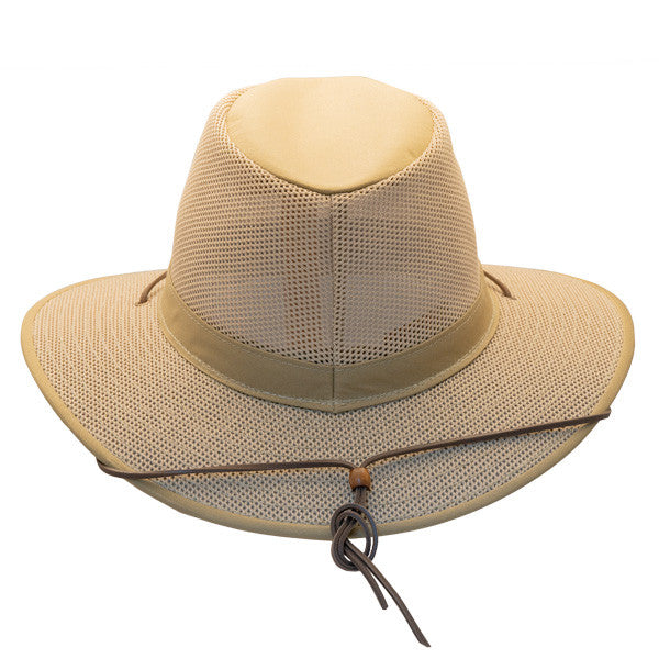 Henschel - Aussie Packable Breezer® Safari Sun Hat - Khaki, Back