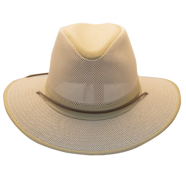 NWT Henschel Cream Italian Linen Mesh Lightweight Unisex Breezer Safari Hat SZ M Henschel-Brown-Safari-Packable  main image 3