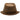 Henschel - Faux Distressed Leather Fedora - Back
