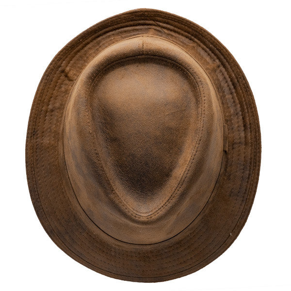 Henchel | Faux Leather Fedora Hat | Hats Unlimited display picture 3
