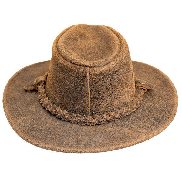 Henschel Outback Leather Hat - Back