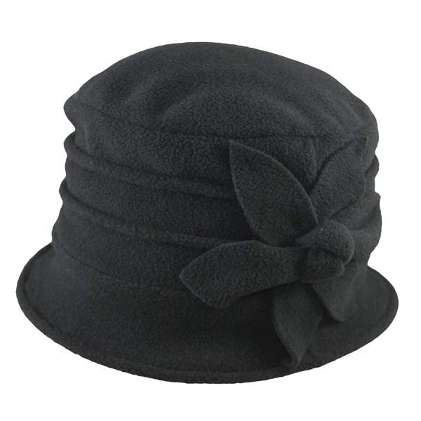 Jeanne Simmons - Fleece Cloche Hat Black