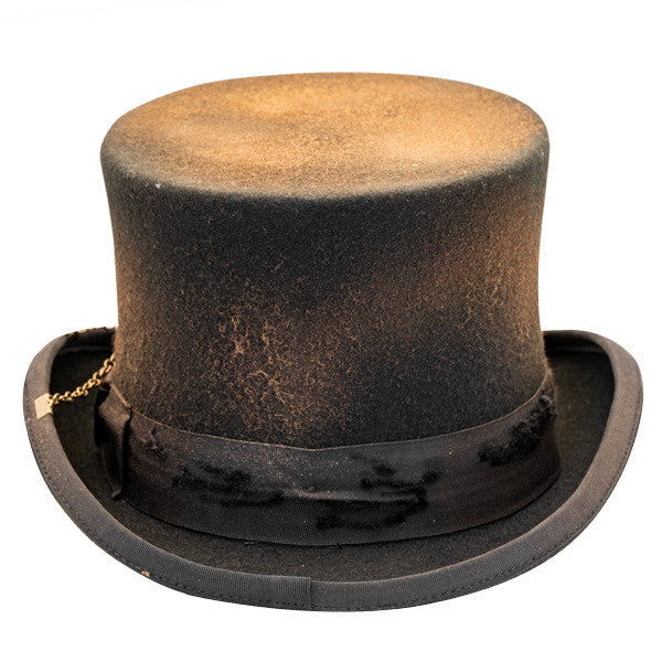 Kenny K - "The Jester" Distressed Steam Punk Top Hat - Back