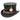 Kenny K - "The Time Traveler" Steam Punk Wool Felt Top Hat 