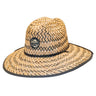 Kooringal - Black Burleigh Surf Straw Lifeguard Hat  - 