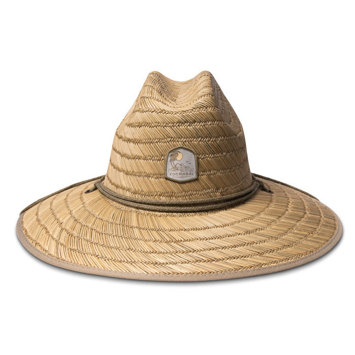 Kooringal - Hastings Surf Straw Lifeguard Hat (Natural) - Front