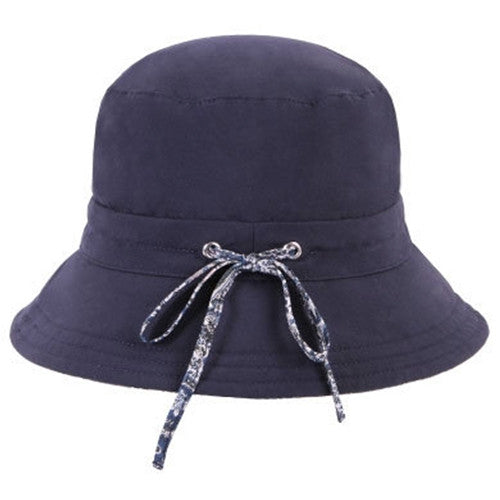 Kooringal - Ladies Reversible Golf Hat in Navy - Back