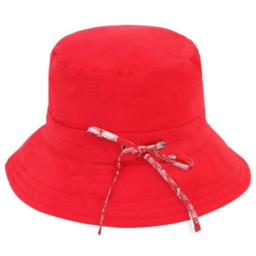 Kooringal - Ladies Reversible Golf Hat in Red - Back