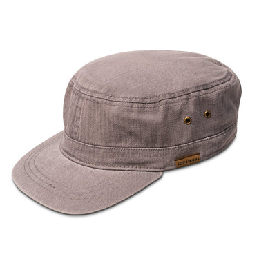 Kooringal Mens Cotton Canvas Mao Cap (Grey)