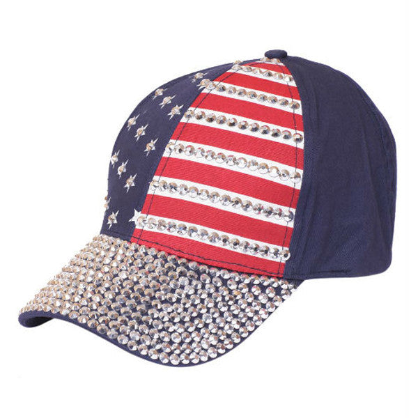 Something Special - Navy American Flag Jewel Cap