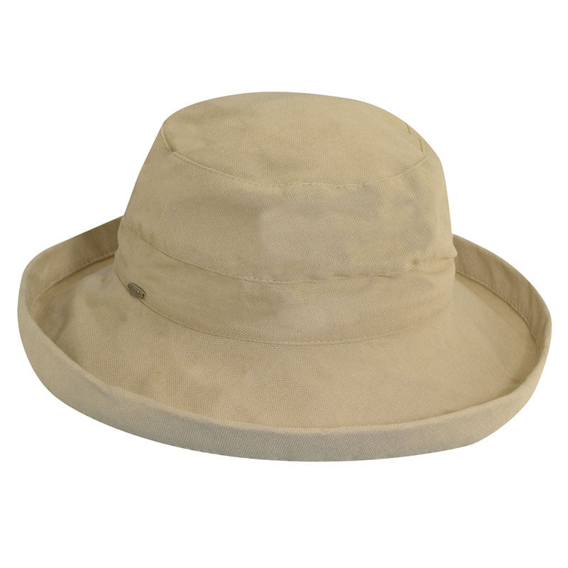 Scala - Small Brim Desert Canvas Bucket Hat