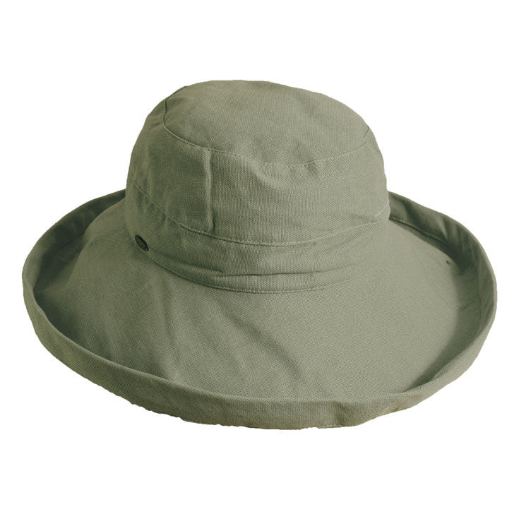 Scala, Small Brim Canvas Bucket Hat
