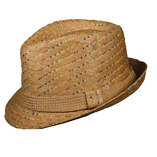 Dorfman Pacific - Multicolor Toyo Fedora Hat