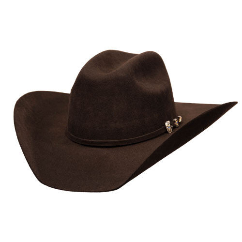 Bullhide Hats by Montecarlo - 8X "Legacy" Wool Felt Brown Cowboy Hat (Profile)