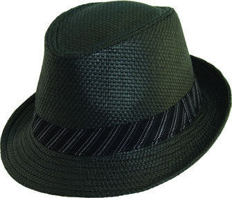 Dorfman-Pacific - Low Crown Fedora Hat - Black