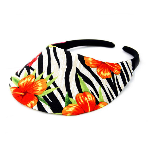 No Headache - Jungle Bloom Midsize Floral Visor Hat