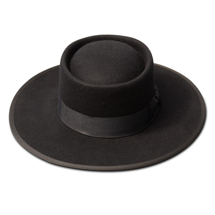 Olive & Pique Wool Felt Panama Hat - Navy main image 1