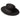 Olive & Pique - Wool Felt Telescope Gambler (Bolero) Hat - Black - Opposite Side