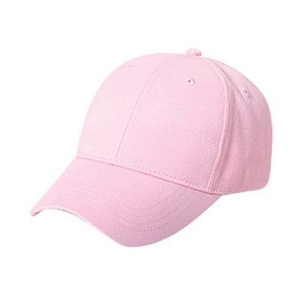 Otto Cap Kids Twill Baseball Cap in Pink - Full View