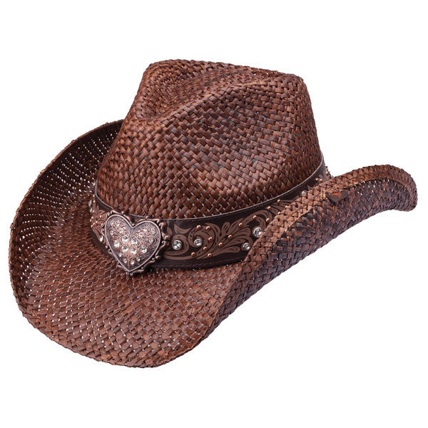 Peter Grimm - Flint Brown Heart Drifter Cowboy Hat