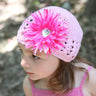 Baby Bezak - Pink Cap With Pink Flower