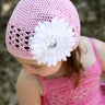 Baby Bezak - Pink Cap With White Flower
