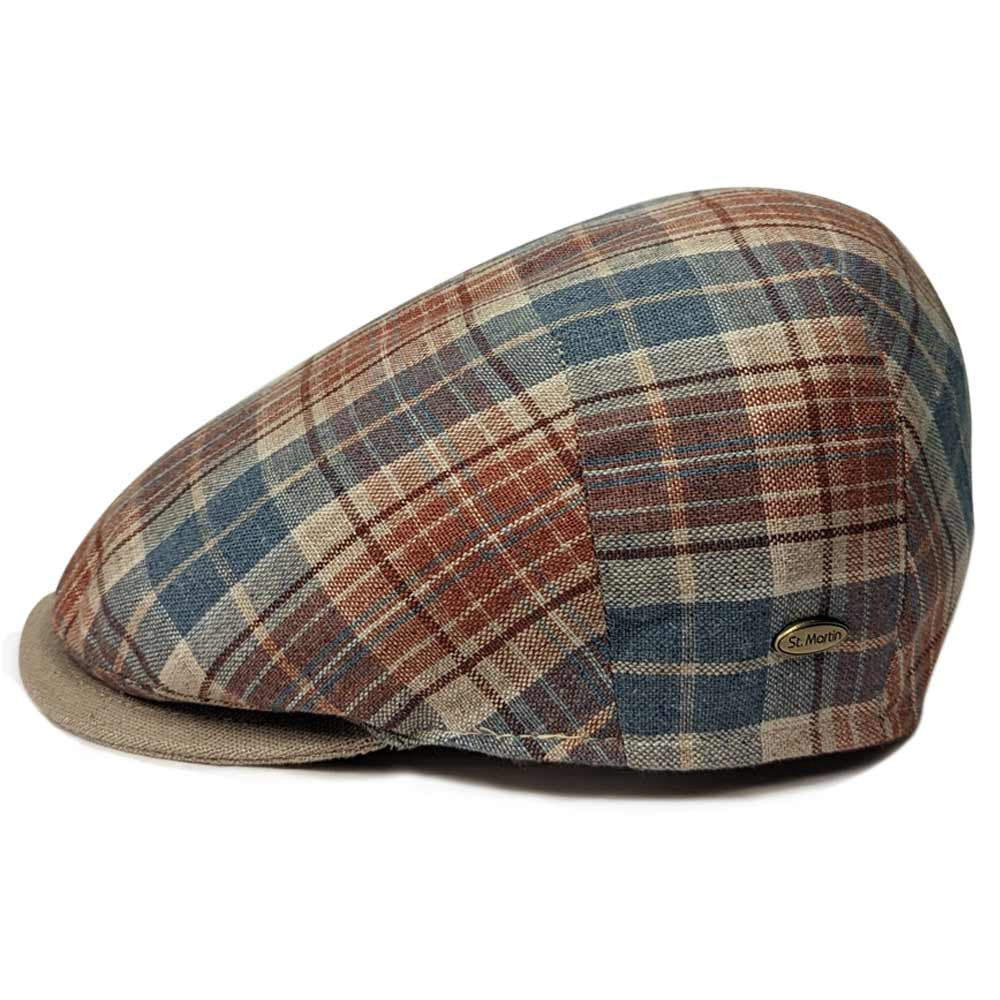 Cap St. Martin Saint Martin | Monte Rosso Silk Flat Cap | Hats Unlimited
