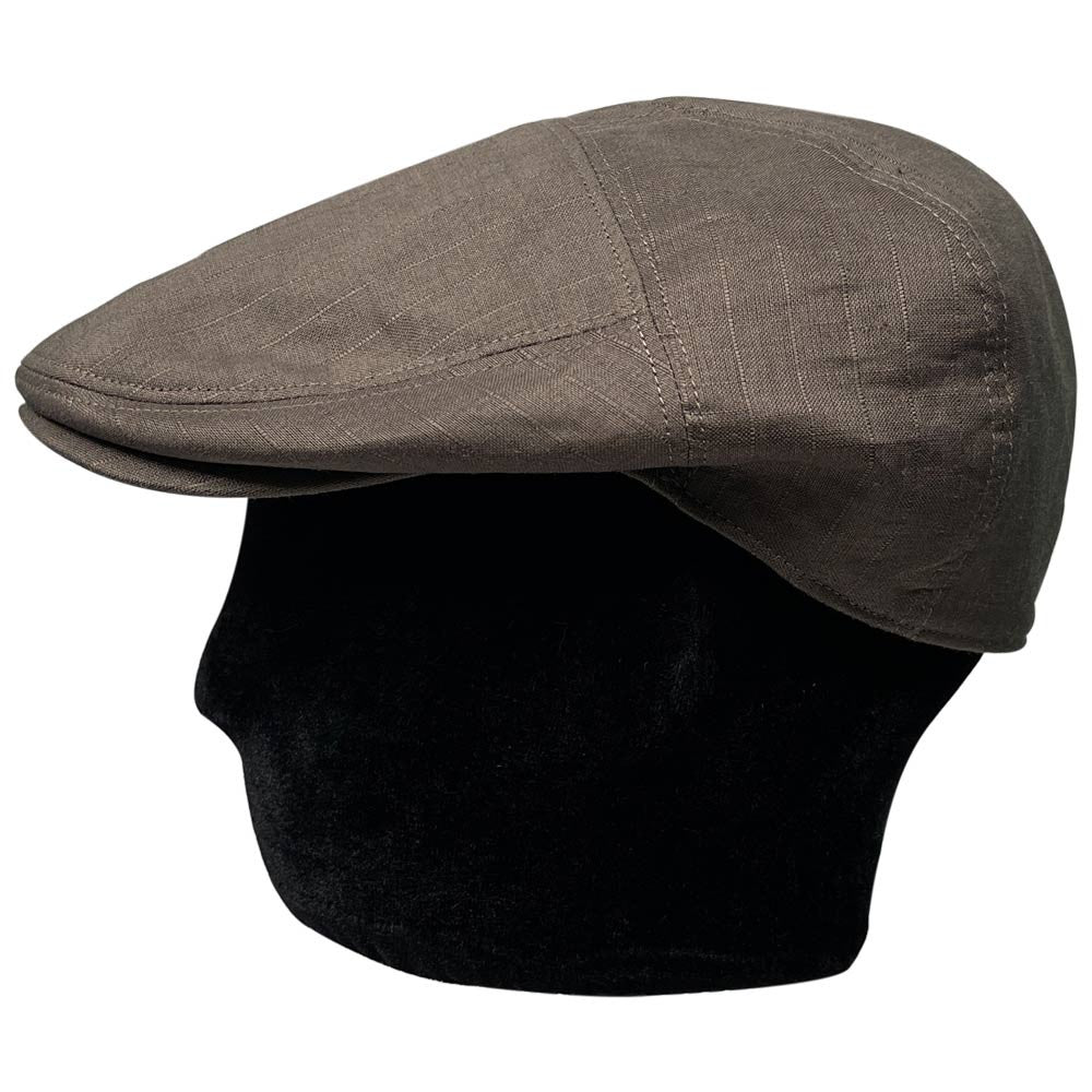 Cap St. Martin Saint Martin | Linen Pinstripe Driver Cap | Hats Unlimited